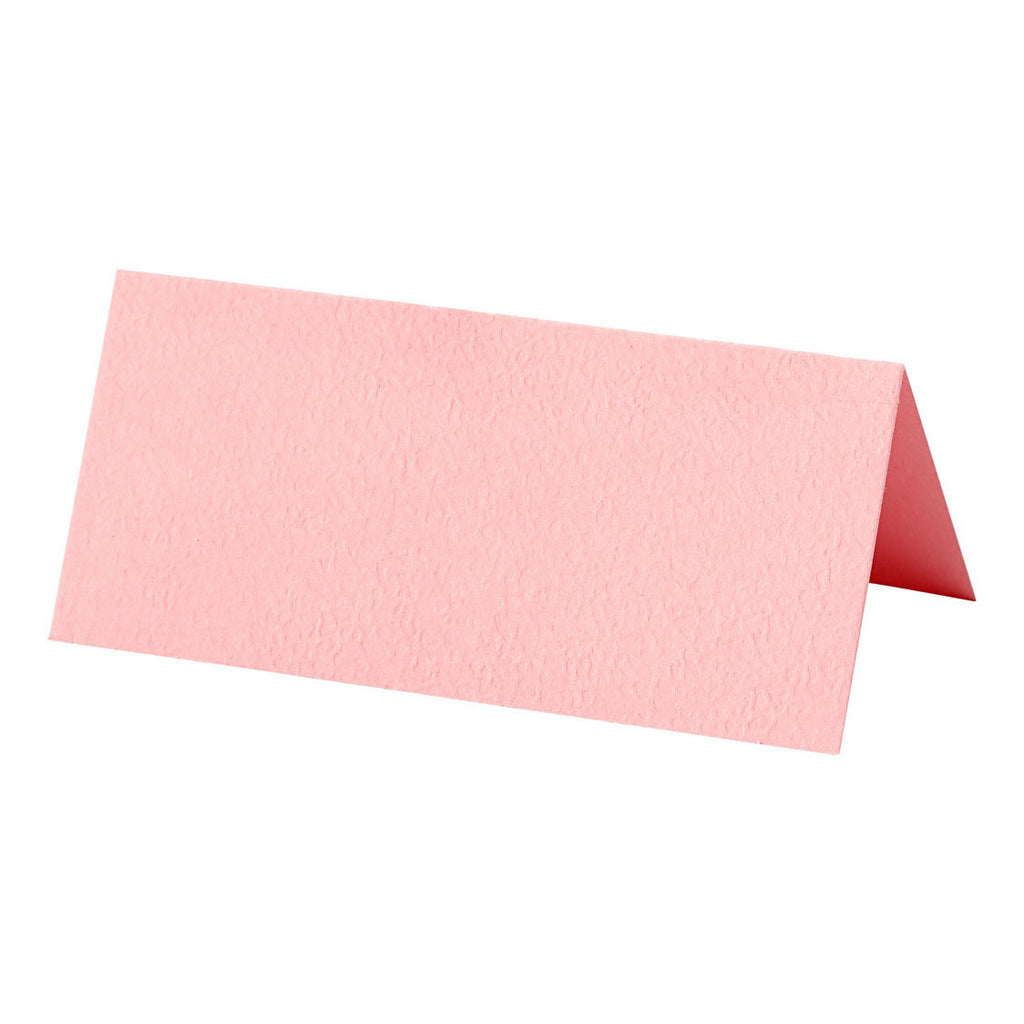 Creativ company naamkaarten, afm 9x4 cm, 220 gr, lichtrood, 20 stuk 1 doos