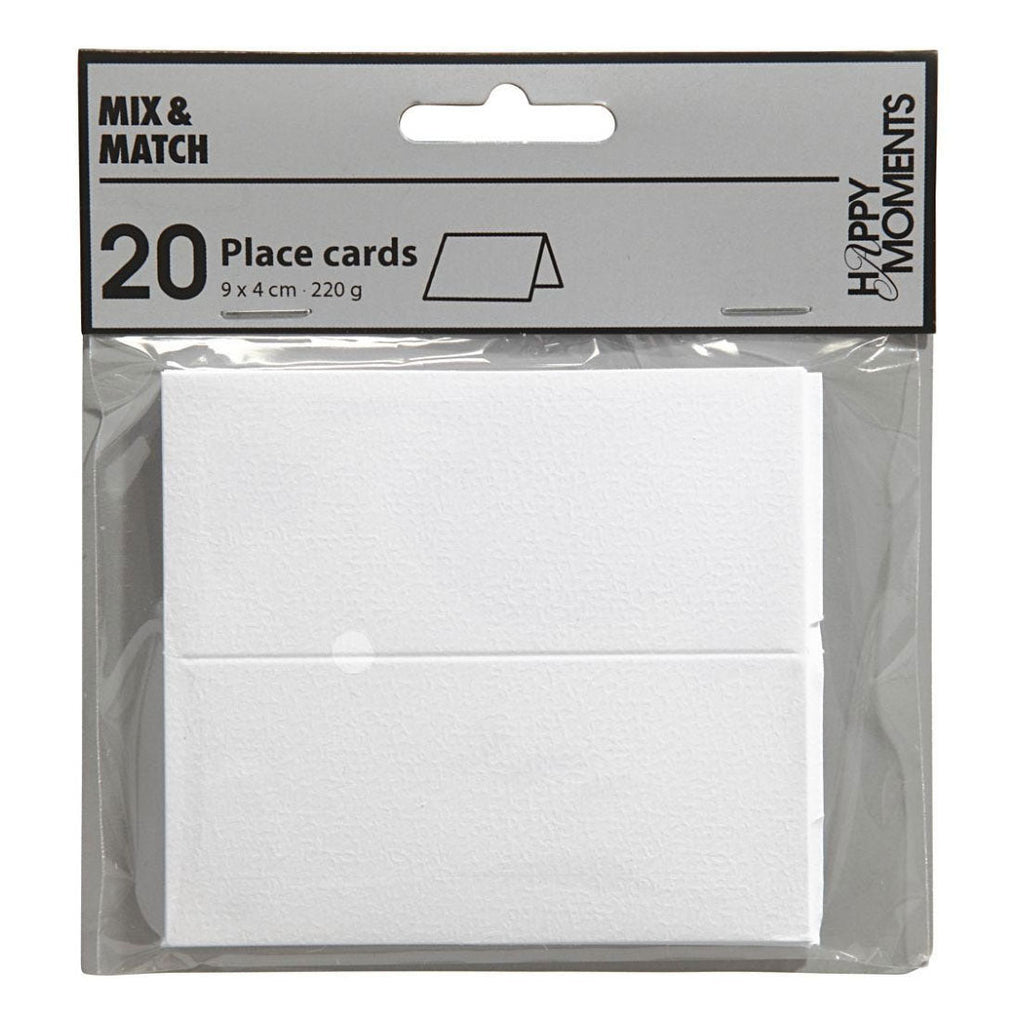 Naamkaarten, afm 9x4 cm, 220 gr, off-white, 20 stuk 1 doos