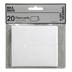 Naamkaarten, afm 9x4 cm, 220 gr, off-white, 20 stuk 1 doos
