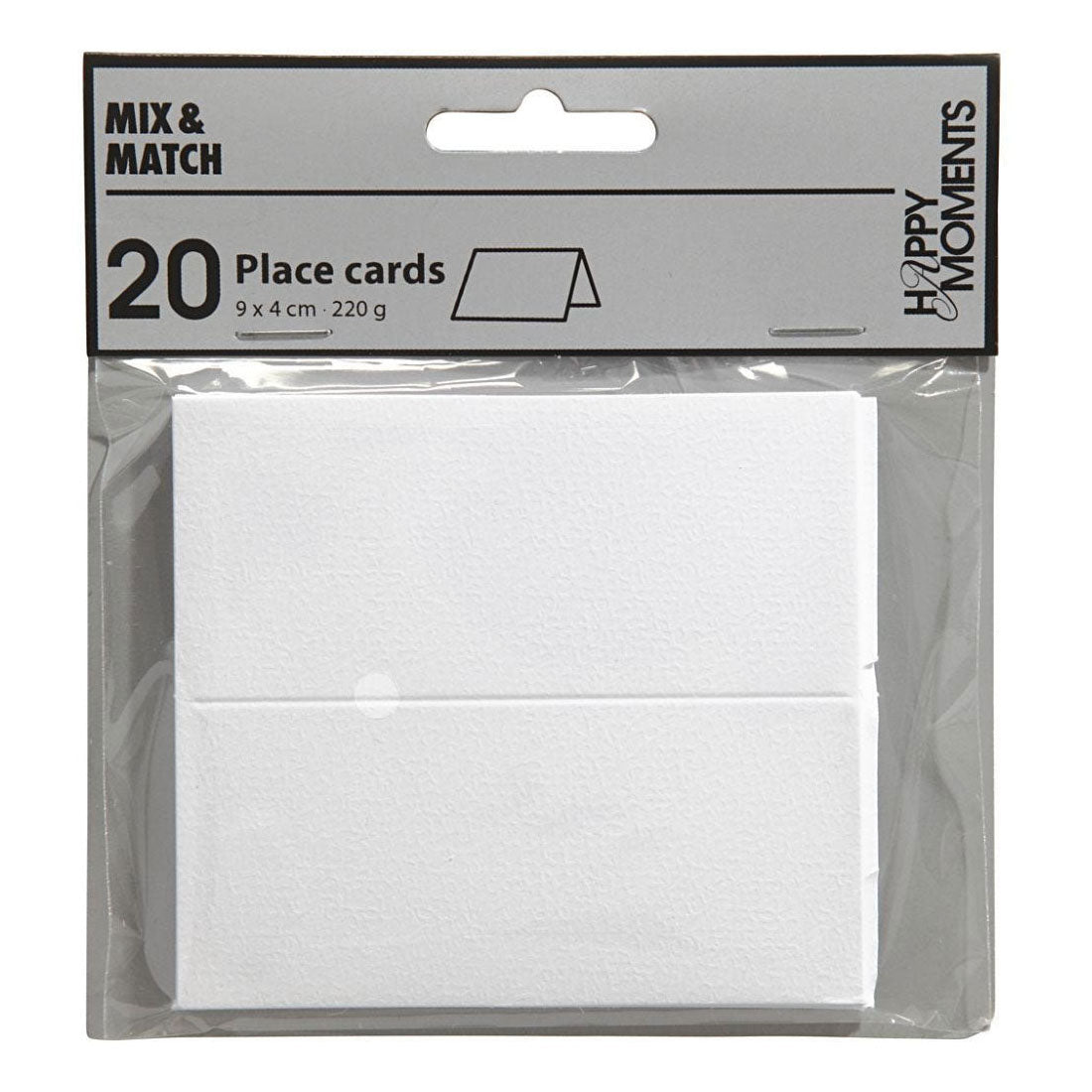 Naamkaarten, afm 9x4 cm, 220 gr, off-white, 20 stuk 1 doos