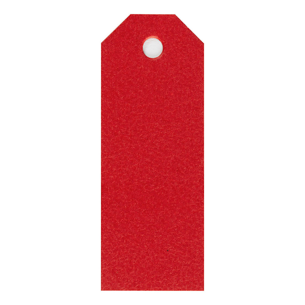 Creativ company manilla-labels, afm 3x8 cm, 220 gr, rood, 20 stuk 1 doos