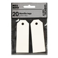 Creativ company manilla-labels, afm 3x8 cm, 220 gr, off-white, 20 stuk 1 doos