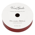 Cadeaulint, b: 18 mm, matt, rood, 25 m 1 rol