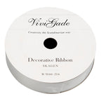 Creativ company cadeaulint, b: 18 mm, matt, zilver, 25 m 1 rol