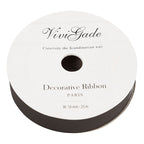 Creativ company cadeaulint, b: 18 mm, matt, zwart, 25 m 1 rol