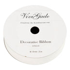 Creativ company cadeaulint, b: 18 mm, matt, wit, 25 m 1 rol