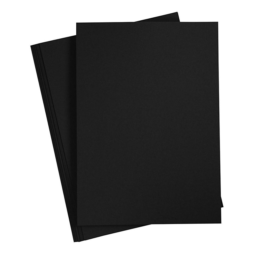 Creativ company karton zwart a4, 210-220g, 10 vellen