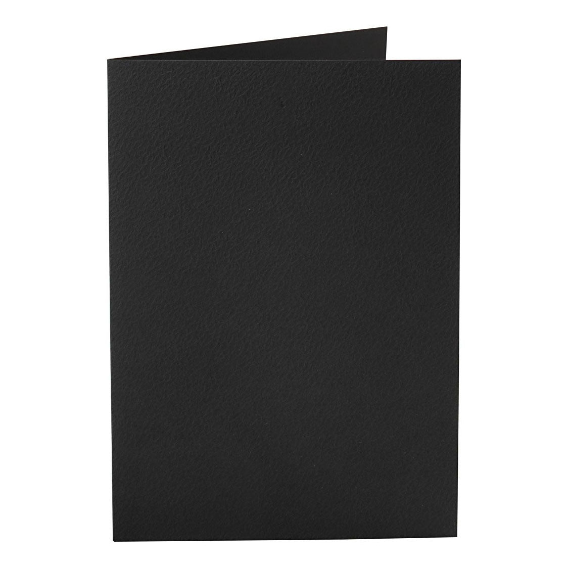 Creativ company kaarten, afmeting kaart 10,5x15 cm, 220 gr, zwart, 10 stuk 1 doos