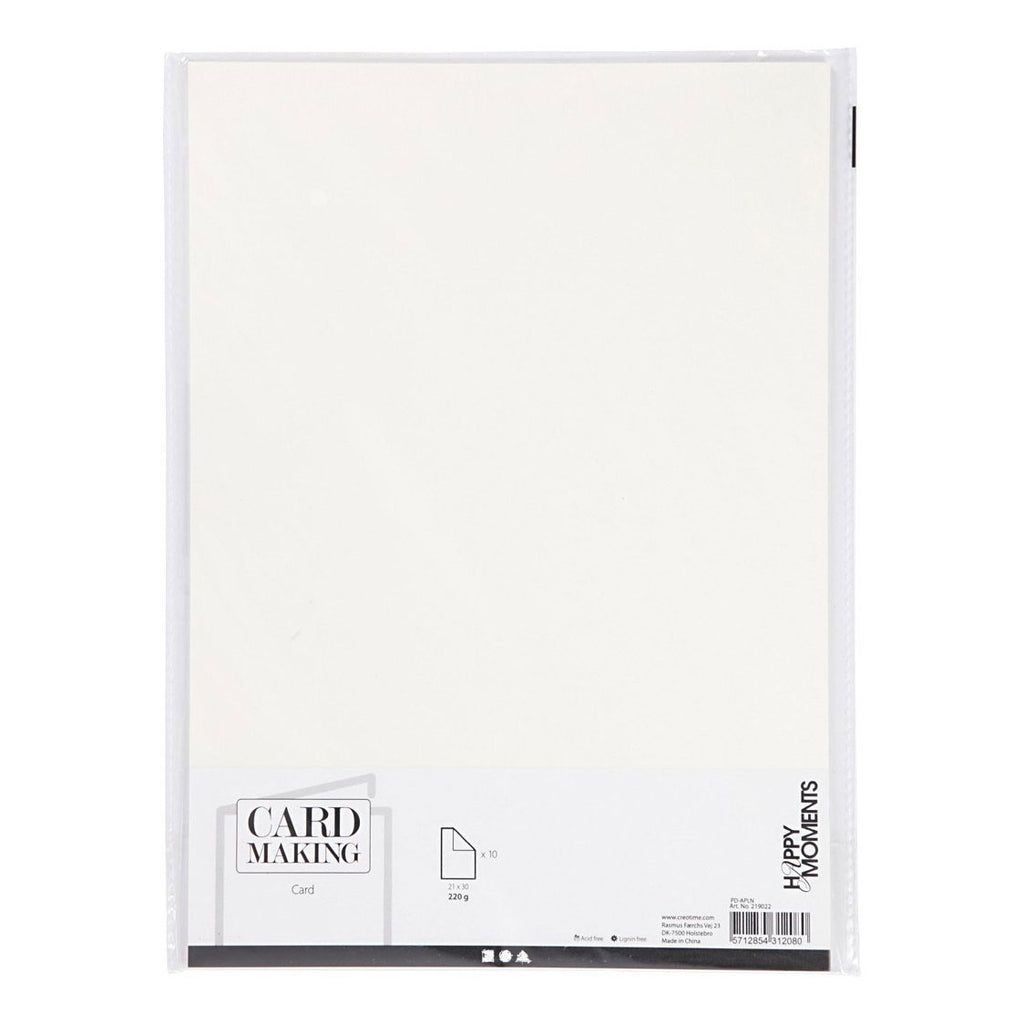 Creativ company karton, a4, vel 210x297 mm, 220 gr, lichtrood, 10 stuk 1 doos