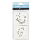 Creativ company memory kaarten, afm 7x7 cm, 400 gr, wit, 1 set