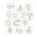 Creativ company memory kaarten, afm 7x7 cm, 400 gr, wit, 1 set