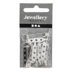 Creativ company brochespeld verzilverd 25mm, 10st.