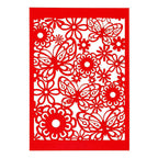 Creativ company patroonkarton, vel 10,5x15 cm, 200 gr, rood, 10 stuk 1 doos