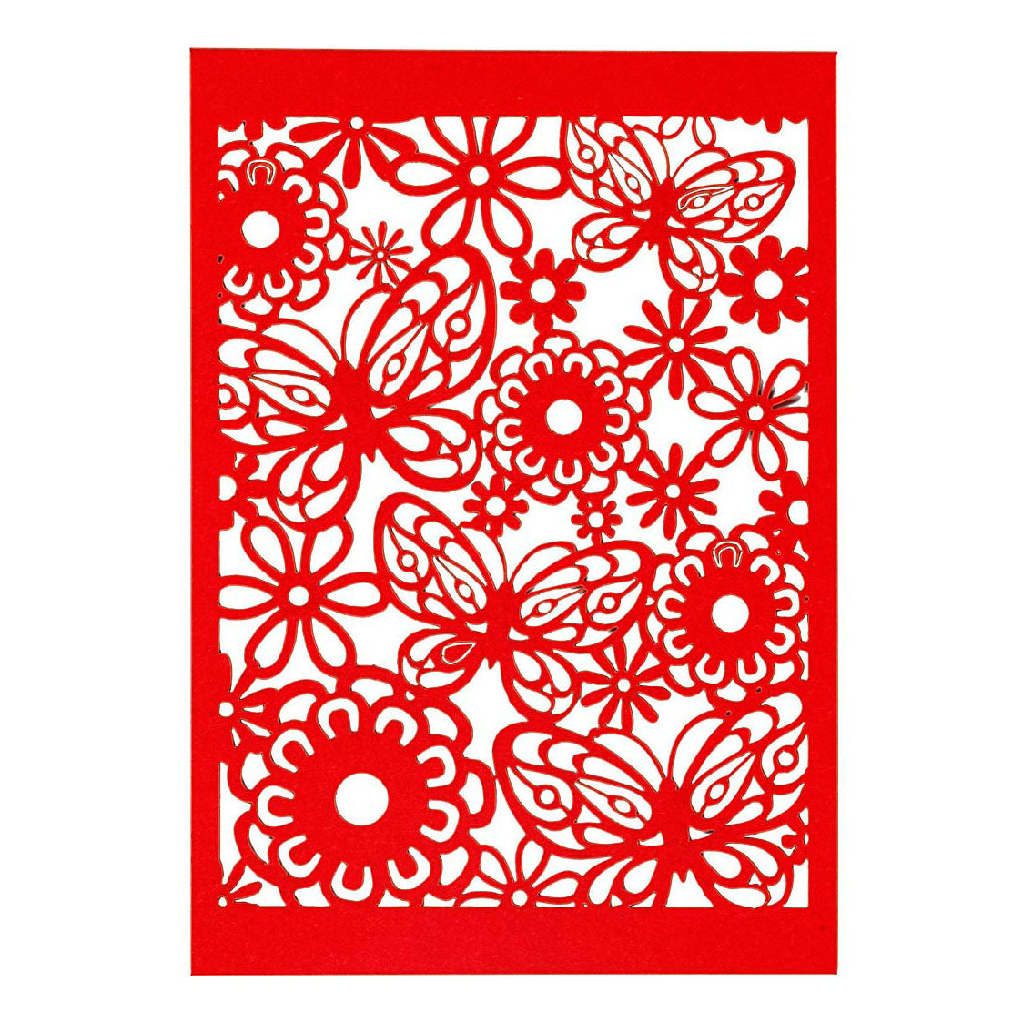 Creativ company patroonkarton, vel 10,5x15 cm, 200 gr, rood, 10 stuk 1 doos