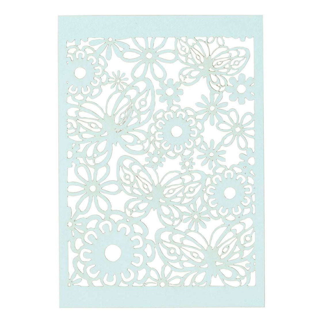Creativ company patroonkarton, vel 10,5x15 cm, 200 gr, lichtblauw, 10 stuk 1 doos