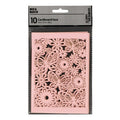 Creativ company patroonkarton, vel 10,5x15 cm, 200 gr, lichtrood, 10 stuk 1 doos