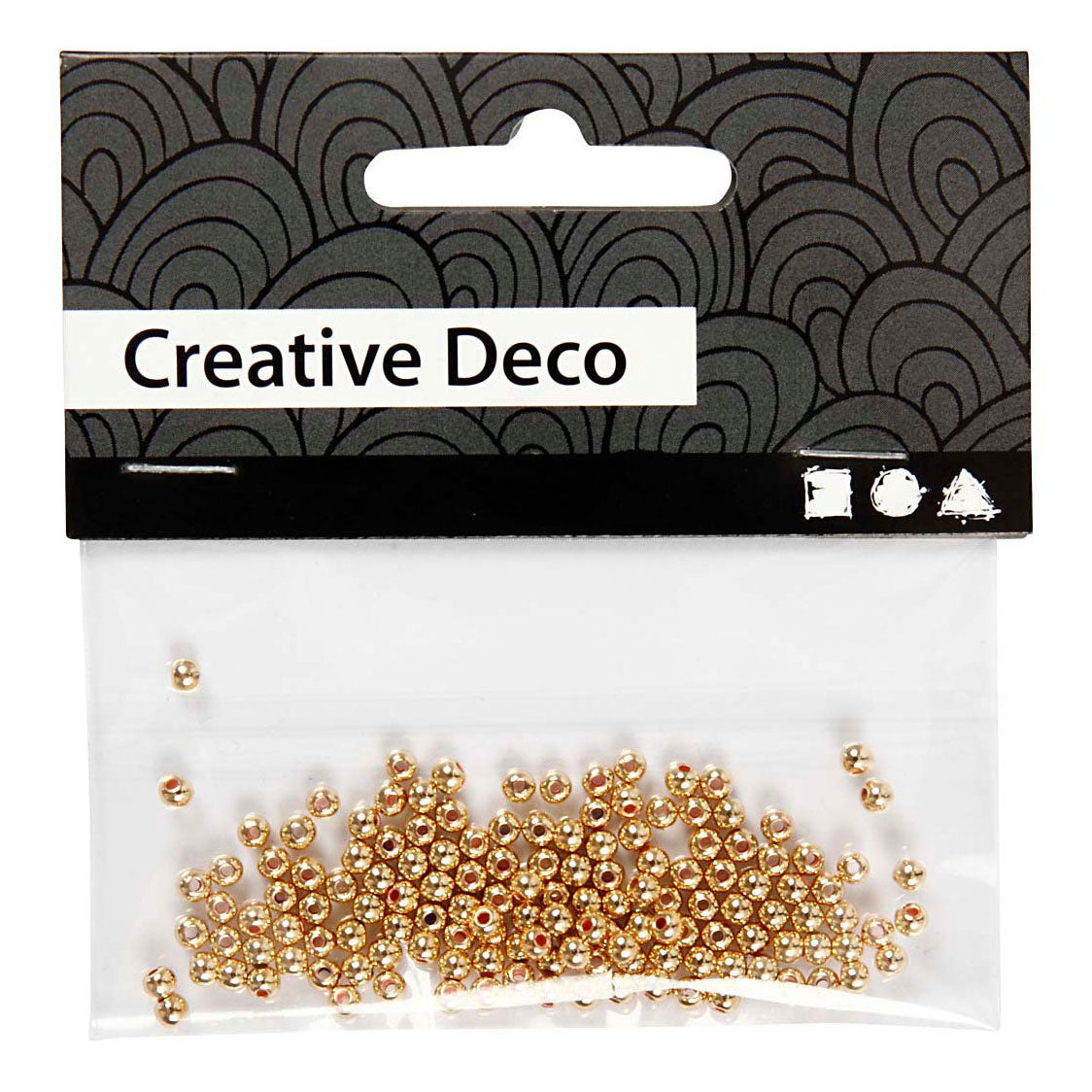 Creativ company kralen goud, 150st.