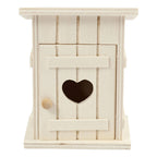 Creativ company houten mini toilethuis, 6,5x6,5x8cm