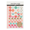 Creativ company stickerboek, aquarel, a5, goud, rood, koraal, 1 stuk