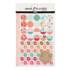 Creativ company stickerboek, aquarel, a5, goud, rood, koraal, 1 stuk