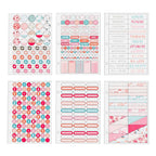 Creativ company stickerboek, aquarel, a5, goud, rood, koraal, 1 stuk