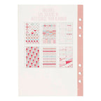 Creativ company stickerboek, aquarel, a5, goud, rood, koraal, 1 stuk