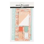 Post-it en boekenlegger set, afm 10,3x22 + 13,8x22 cm, goud, rood, koraal, 2 vel 1 doos