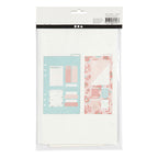Post-it en boekenlegger set, afm 10,3x22 + 13,8x22 cm, goud, rood, koraal, 2 vel 1 doos