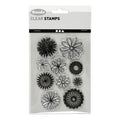 Creativ company silicone stempels, bloemen, vel 11x15,5 cm, 1 vel
