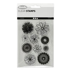 Creativ company silicone stempels, bloemen, vel 11x15,5 cm, 1 vel