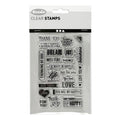 Creativ company silicone stempels, engelse tekst, vel 11x15,5 cm, 1 vel