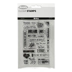 Creativ company silicone stempels, engelse tekst, vel 11x15,5 cm, 1 vel