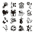 Creativ company silicone stempels, kleine lieve groetjes, vel 11x15,5 cm, 1 vel