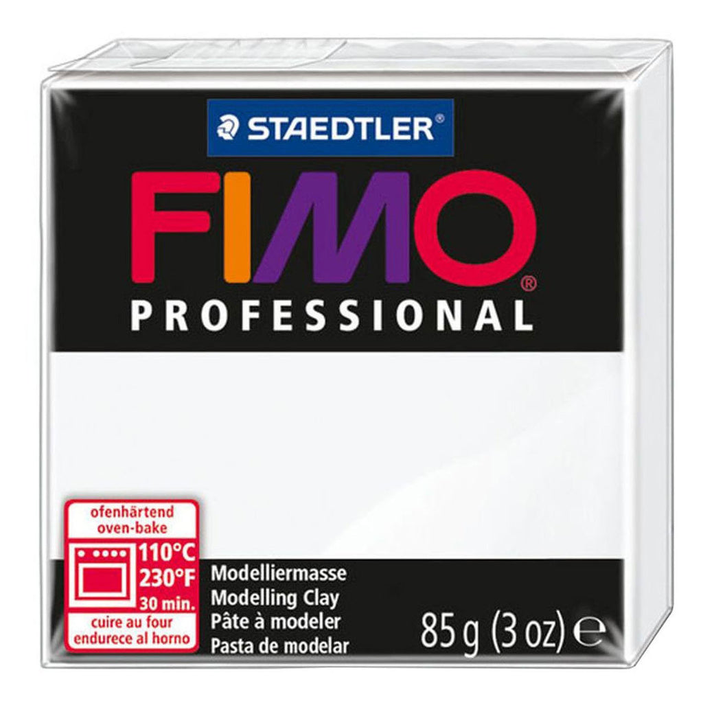 Creativ company fimo professional boetseerklei wit, 85 gram
