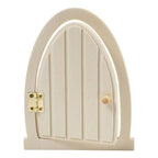Creativ company houten miniatuur deur met scharnieren, 13x10cm