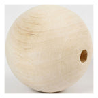 Creativ company houten kraal 80 mm gatgrootte 12mm