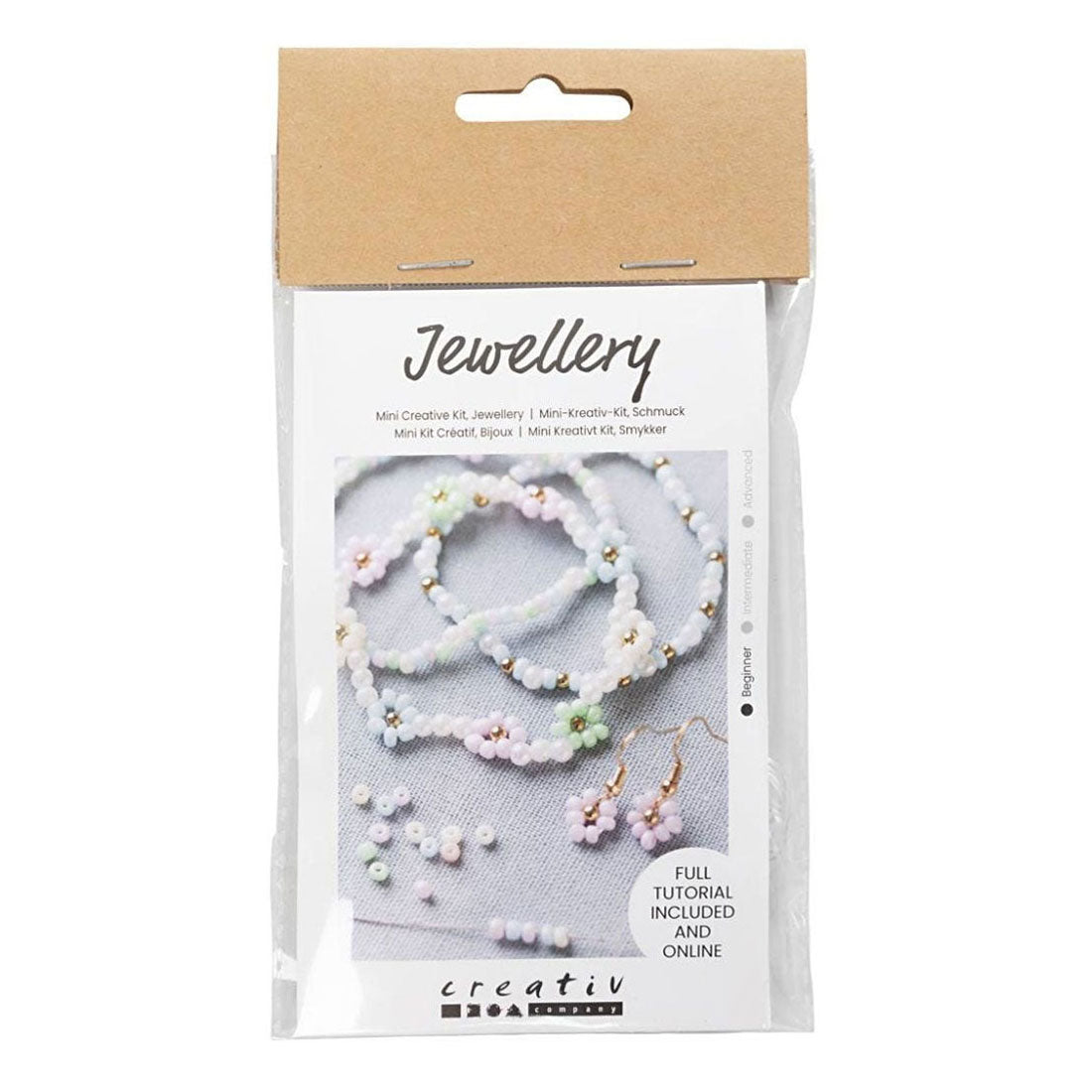 Creativ company mini hobbyset sieraden elastische armband en oorbel