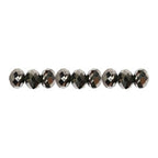 Creativ company facet kralen metallic grijs, 100st.