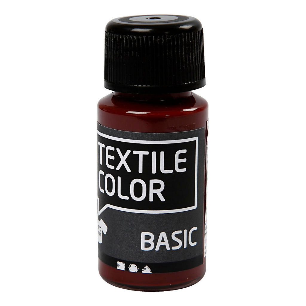 Creativ company textile color semi-dekkende textielverf - bruin, 50ml