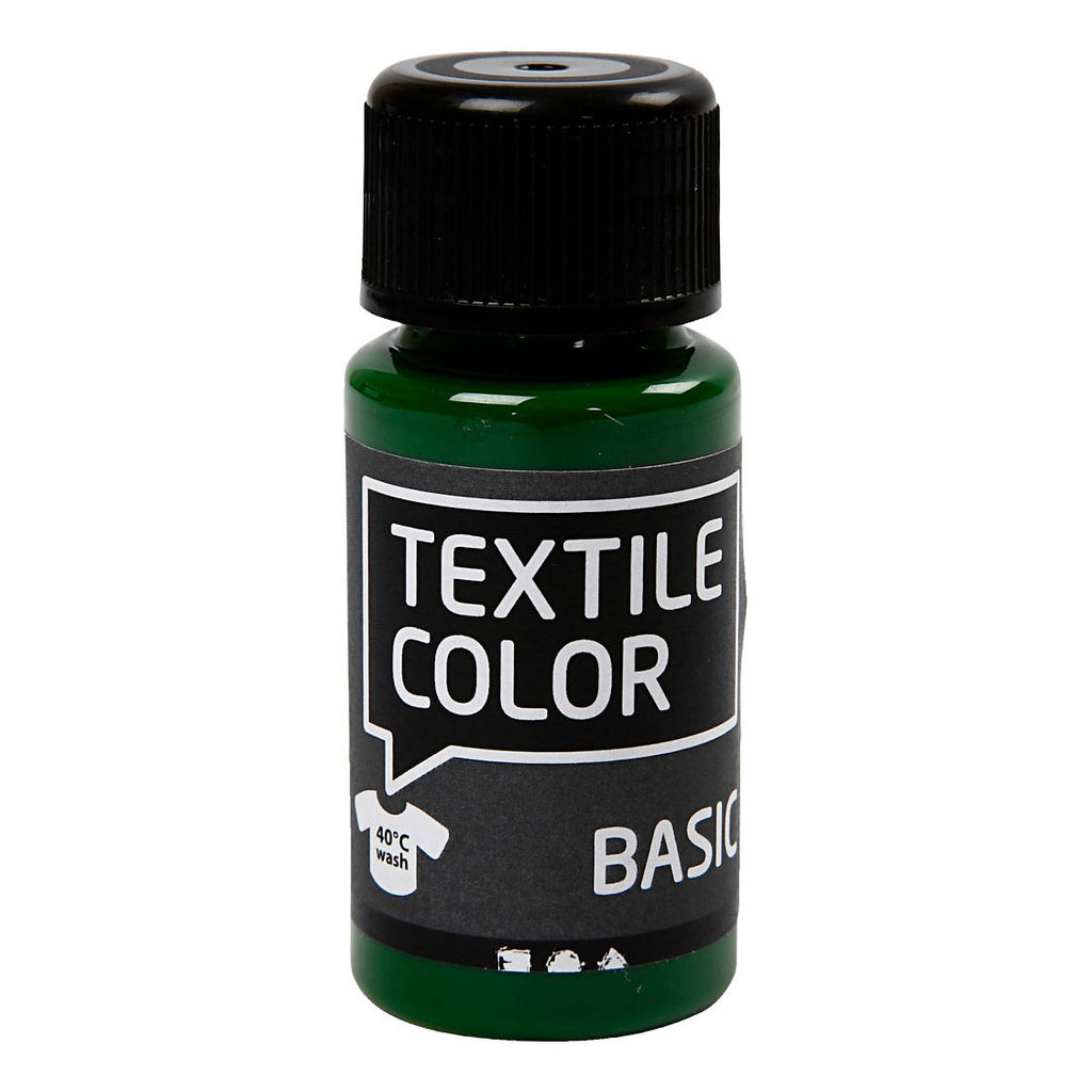 Creativ company textile color semi-dekkende textielverf - olijfgroen, 50ml