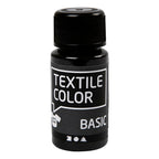 Creativ company textile color semi-dekkende textielverf - zwart, 50ml