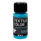 Creativ company textile color dekkende textielverf - turquoiseblauw, 50ml