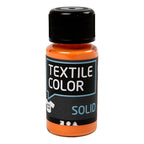 Creativ company textile color dekkende textielverf - oranje, 50ml