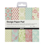 Design papierblok, vel 15,2x15,2 cm, 120 gr, mint groen, paars, 50 vel 1 doos