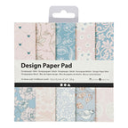 Design papierblok, vel 15,2x15,2 cm, 120 gr, roze, 50 vel 1 doos