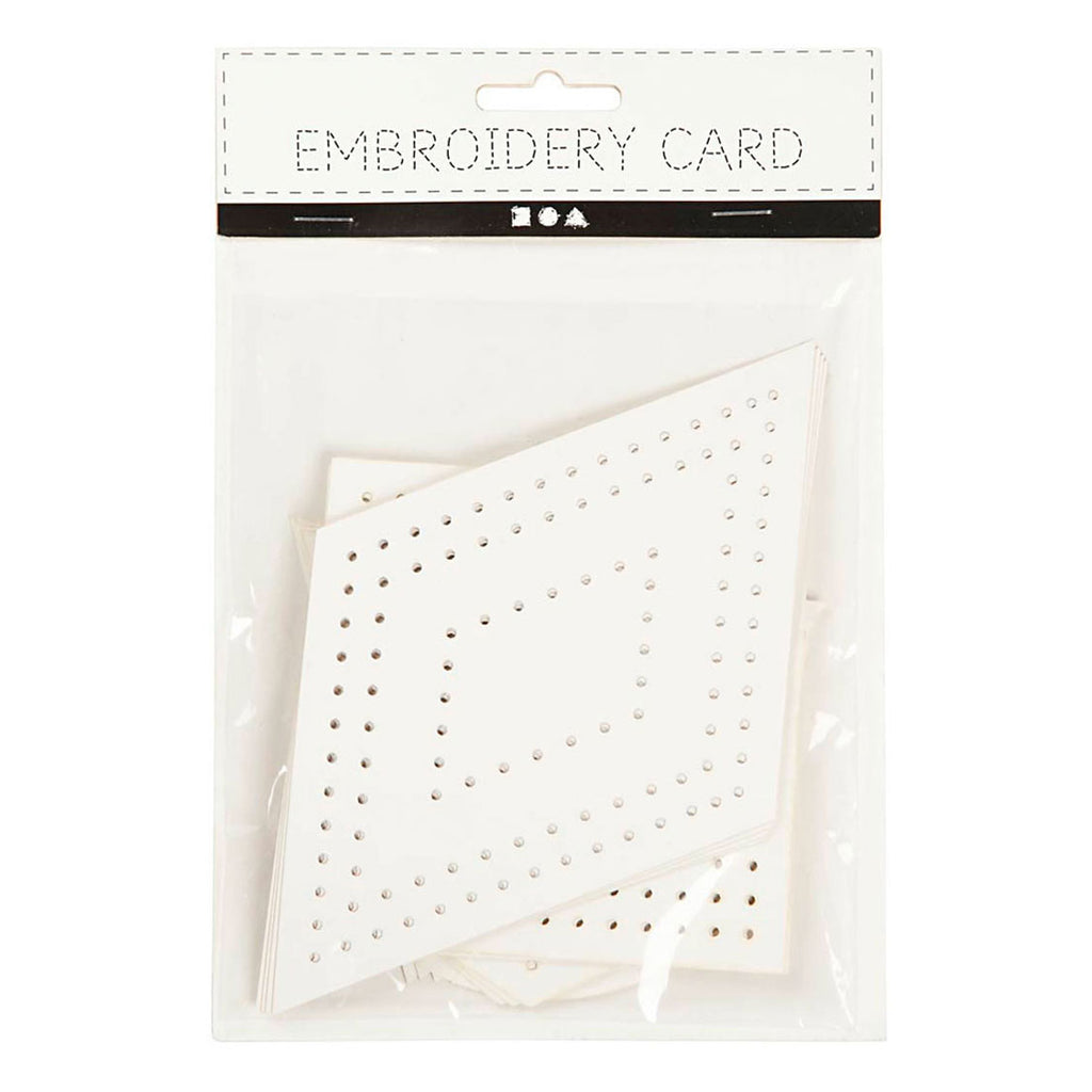 Creativ company kruissteken karton, geometrisch, afm 10-17 cm, wit, 20 stuk 1 doos