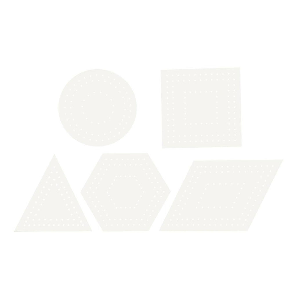 Creativ company kruissteken karton, geometrisch, afm 10-17 cm, wit, 20 stuk 1 doos