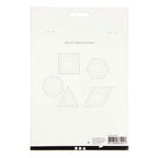 Creativ company kruissteken karton, geometrisch, afm 10-17 cm, wit, 20 stuk 1 doos