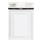 Creativ company kaarten om te borduren, afmeting kaart 10,5x15 cm, afmeting envelop 11,5x16,5 cm, wit, 6 set 1 doos