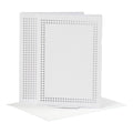 Creativ company kaarten om te borduren, afmeting kaart 10,5x15 cm, afmeting envelop 11,5x16,5 cm, wit, 6 set 1 doos